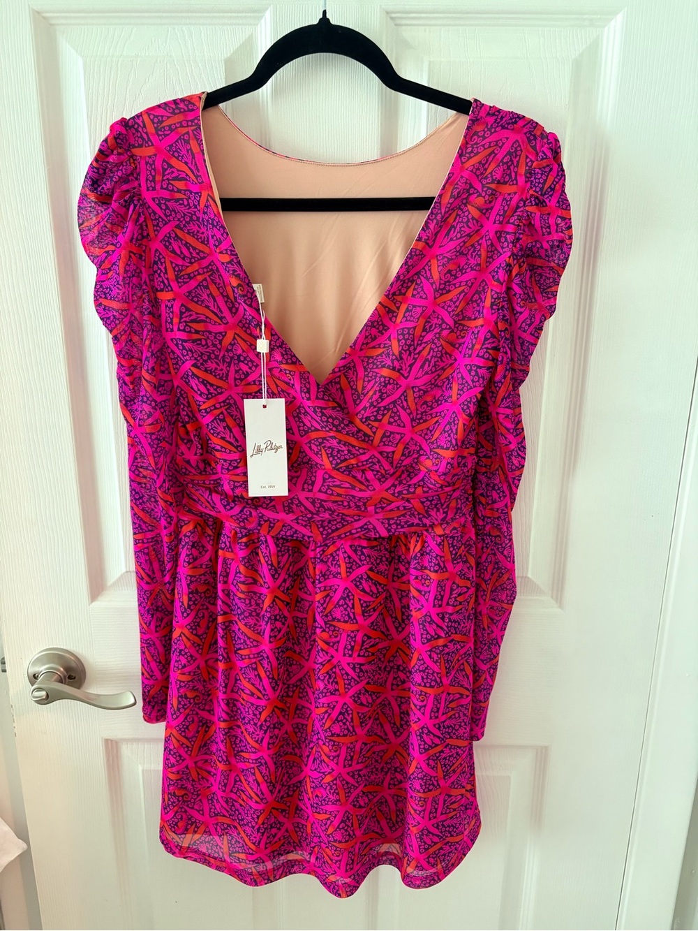 Lilly Pulitzer Passion Fruit Pink & Purple Patterned Romper NWT